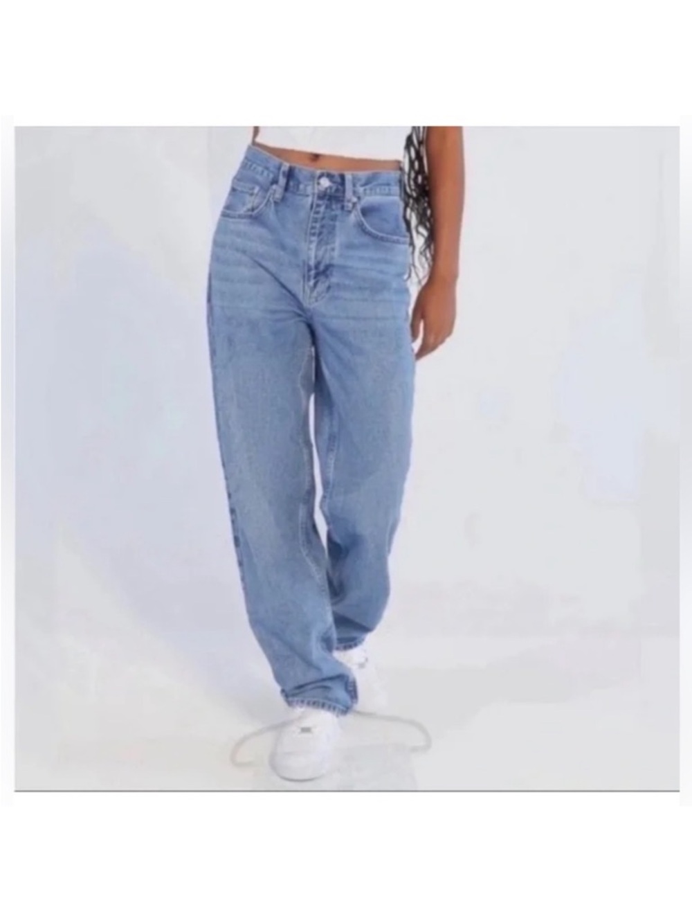 BDG High Rise Baggy Relaxed Fit 100% Cotton Blue Jeans Size 33